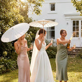 White Paper Wedding Umbrella Guest Parasol