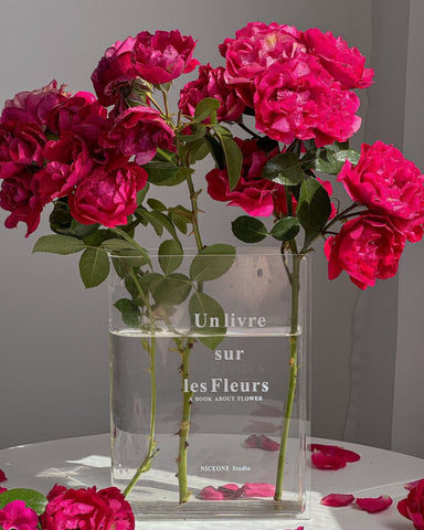 Clear Book vase