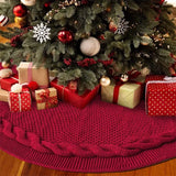 Christmas Tree Skirt Knitted