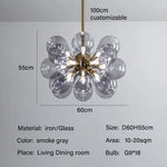 Glass Bubble Lamp Chandelier