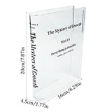 Clear Book Vase "The Mystery of Growth"