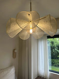 Wabi Sabi Fabric Flower Petal Pendant Light