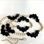 Halloween Bat Wooden Beads Garland