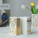 Gold Ceramic Book Case