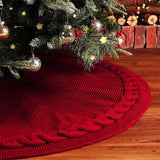 Christmas Tree Skirt Knitted