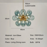 Glass Bubble Lamp Chandelier