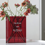 Clear Book Vase