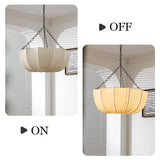 Japanese Fabric Chandelier