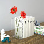 Clear Book Vase "The Mystery of Growth"