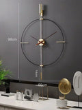 Large Wall Clock Home Decor Circular Mute Wall Clocks Modern Design Living Room Decoration Black Watch Wall Decor Reloj De Pared