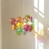 Colored Glass Ball Bubble Chandelier