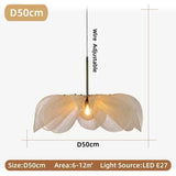 Wabi Sabi Fabric Flower Petal Pendant Light