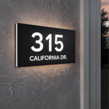 LED Backlit House Number Sign