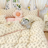 Pink Flower Duvet Cover Sets