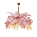 Ostrich Feather Chandelier