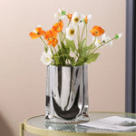 Silver Ruffled Flower Vase