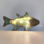 Handmade Wooden Carving Fish Lights