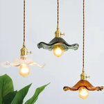 Flower Glass Pendant Light Fixtures