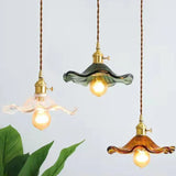 Flower Glass Pendant Light Fixtures