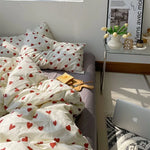 Red Heart Bedding Set