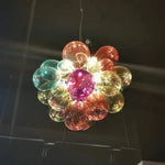 Colored Glass Ball Bubble Chandelier