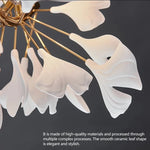 Luxury Ceramic Ginkgo Leaf Wall Lamp