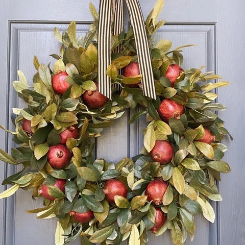 Autumn Pomegranate Wreath