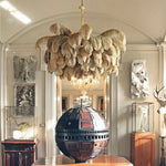 Ostrich Feather Chandelier