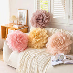 Rose Flower Pillow Cover