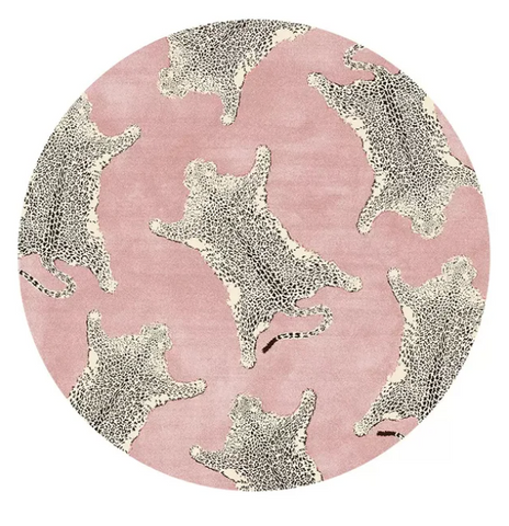 Pink Leopard Rug Png Round Pink Leopard Rug – Basic Outline Interiors