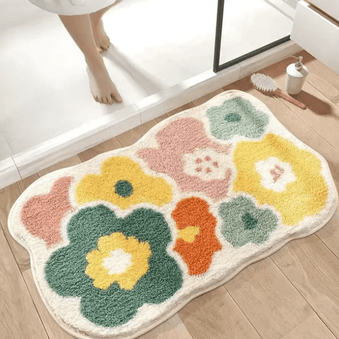 Floral Bath Mat