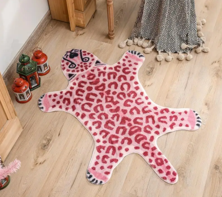Pink Leopard Rug – Basic Outline Interiors