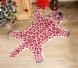 Pink Leopard Rug