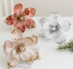 Christmas Magnolia flower 20 cm set of 6