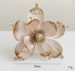 Christmas Magnolia flower 20 cm set of 6