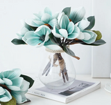 Magnolia flower decor pack of 3