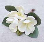 Magnolia flower decor pack of 3