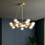 Bubble glass chandelier