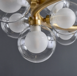 Bubble glass chandelier