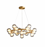 Bubble glass chandelier