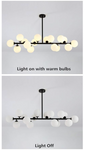 Bubble glass chandelier (black)