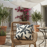 Starfish Embroidered Pillow Cover Coastal Decor