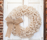 Farmhouse Burlap Wreath