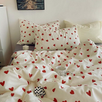 Red Heart Bedding Set