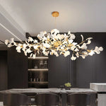 Luxury Ceramic Ginkgo Leaf Chandelier