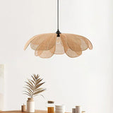 Rattan Flower Petal Chandelier 