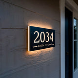 LED Backlit House Number Sign