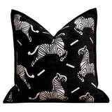 Black and White Leopard Print Cushion Cover