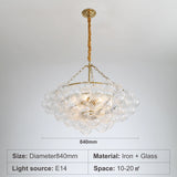 Clear Glass Bubble Ball Chandeliers