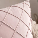 Velvet Quilted Diamond Pillow Cover